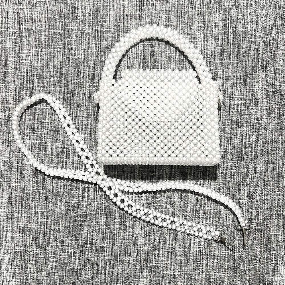 Beaded faux crystal convertible purse. Satchel/Crossbody. NWOT